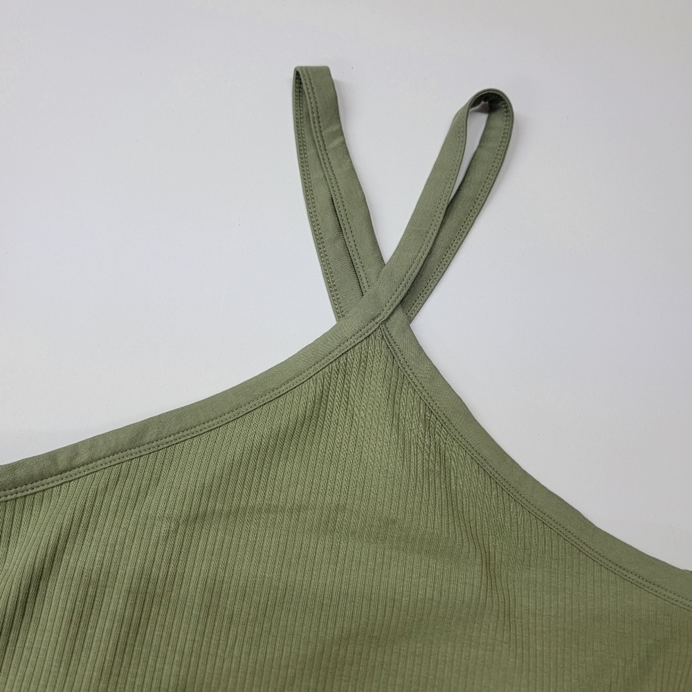 Old Navy Asymmetrical Green Sleeveless Tank Top - Picture 2 of 3